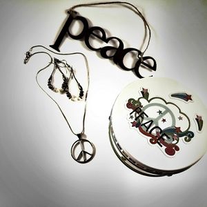 Sterling ☮️ pendant bundle!